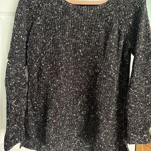 Black and White Knit Sweater